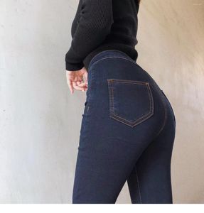 Damen Jeans Stretch Strumpfhosen Frühling und Herbst High Casual Sexy Slim Fit Denim Push-up Hosen Plus Size