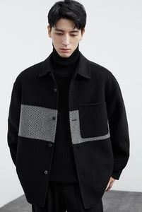 Men's high-end business short double-sided winter new commuting wool woolen jacket
