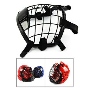 Ridhjälmar Black Taekwondo Guard Child Löstagbart skydd Face Head Face For Martial Arts Sparring Karate Cruppling 231211