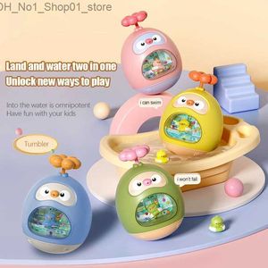 Bath Toys Baby Bath Toys for Kids Baby Shower Toys Söt Tumbler Water Spray Toy For Kids Swim Pool Toys Bad Baby Toys For Children Q231212