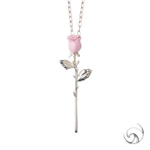 Засадное ожерелье ювелирные изделия засаду розовое ожерелье розовое розовое ожерелье для женского свитера.