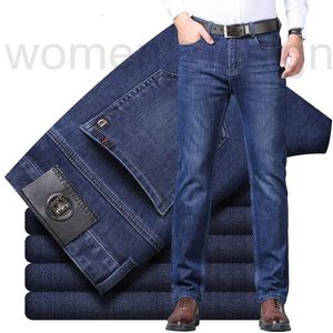 Herren Jeans Designer Luxus Herbst und Winter Neue elastische Jeans, Young Business Straight Hosen EZT1