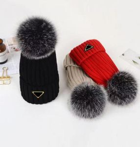 Womens Beanies Wool Fur Caps Long Outwears Sport Style Warm Hat Beanie Woman Cap Casual Spring Winter Fit Skull Caps Size8211910