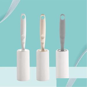 Lint Rollers Bürsten Klebrige PP Sile Reinigungsbürsten Lint Haustierkleidung 22x5cm Staubpapier 60 Tear Drop Lieferung Hausgarten Housekeepi Dhpem