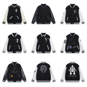 Giacca da motociclista da uomo Abbigliamento da baseball Marchio di lusso Squadra scolastica Moda Donna uomo Modello con lettera ricamata Monopetto Street Wear giacche da donna taglia S-XL