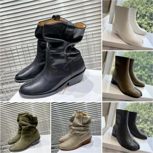 Designer-Schuhe Tabi-Stiefel Maison MM6 Herren Damen Chelsea-Stiefel mit geteilter Zehenpartie, luxuriöse Margiela-Kalbsleder-Wildledermode, kniehohe Strass-Western-Stiefel mit Absatz, Größe 35–40