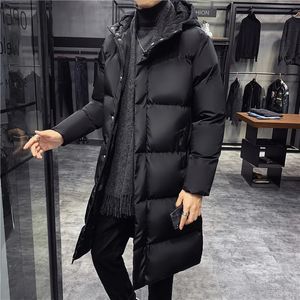 Erkek ceketler Kışlar Erkekler için Kış Hooded Sıradan Uzun Kalın Daha Kalın Sıcak Parkas Erkek Takımları İnce Fit 5xl 231212