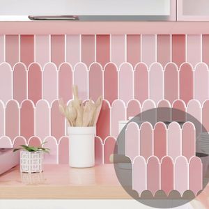 Vägg klistermärken pulver tapet 3d design premium peel och stick backsplash tile klistermärke för badrum kök sovrum10 bitar 231212