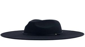 Klasyczne unisex szerokie grzbiet brzegi dwukrotne wełna wełna fedora zima ciepłe szerokie grzbiet Kobiety Czerce Czerwone Czarne Kościół Kościół Derby Derby Ha A44180826