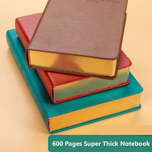 Blocos de notas Caderno em branco 600 páginas para livro de desenho de estudante A6 A5 Sketchbook Super grosso pintado à mão papel branco planejador diário 231212