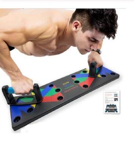 2020 NEW 9 in 1 Push Up Rack Board Men Women Fitness Exercise Pushup Stands Body Building Training System Home Gym Fitness Equipm4535039