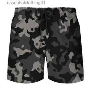 Mäns shorts militär kamouflageshorts byxor män sommarstrandshorts 3d tryck ryska armé-veteran taktikbrädor shorts cool camo ishorts l231212