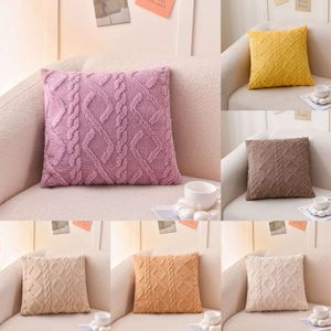 New Storage Bags Pillowcase Decorative Home Pillows White Pink Retro Fluffy Soft Throw Pillowcover For Sofa Couch Cushion Cover 45x45 Pillow Hugs