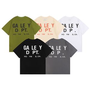 Klasik Gally Tees Moda Tişörtleri Erkek Kadın Tasarımcı Bölümleri T-Shirtscottons Beyaz Gömlek Deptire Gömlek