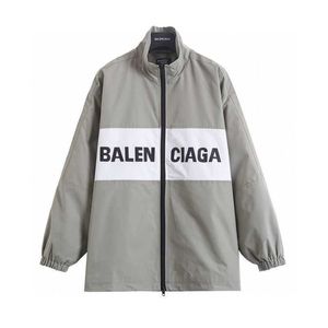 Mens Jacket Balencigss Coat Trendy Brand 2023 New Blcg White Grey Patchwork slogan Mens and Womens Casual Sports Paris Stormtrooper Jacket