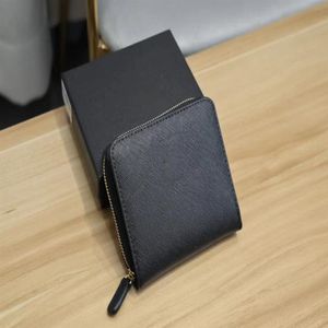 Desiger Short Wallets Wome 지갑 남성 지갑 지퍼 코인 포켓 가죽 카드 홀더 cowhide 정품 가죽 블랙 핑크 색상 191s