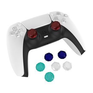 Gamepad Clear 3D Diamond Cutting Analog Analog joystick Cap Thumb Pokrywa do PS5 bezprzewodowego kontrolera akrylowego kryształowego kciuk fedex dhl ems darmowa wysyłka