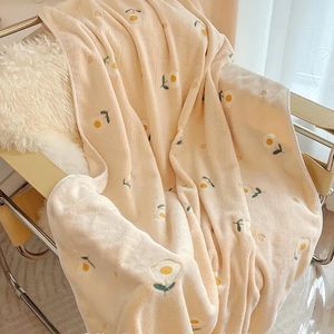 Одеяло в Корейском стиле INS, весенне-летнее покрывало, декор для спальни, офисный сон, диван, милое пушистое покрывало на 231211