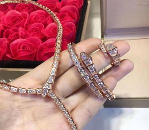 Chains European And American Fashion Thin Version Full Diamond Necklace Delicate Line Design Noble Ladies4728735