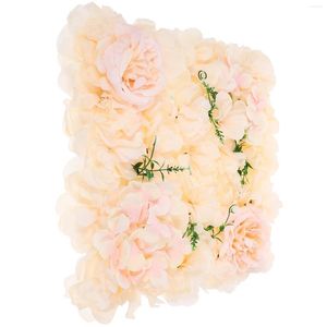 Dekorativa blommor Bröllopsdekor Konstgjord panel Fake Wall Floral Silk Cloth Decoration Rose Rose