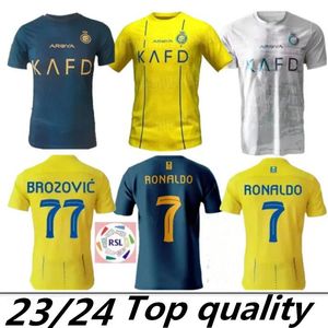 23 24 Maglie da calcio Al Nassr FC Maglia da calcio Home CR7 Gonzalo Martinez Talisca Ghislain Konan Vincent Aboubakar Maglia da calcio uomo Al-Nassr FC