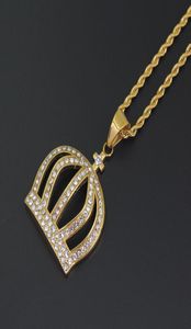 Wholestainless Steel Jewelry Hip Hop Crown Pendant Necklace Jewelry 24inch Rope Chain SN1298570522