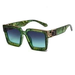 Sunglasses Brand design large square frame sunglasses for men's fashionable retro driving trendy new glasses 231212