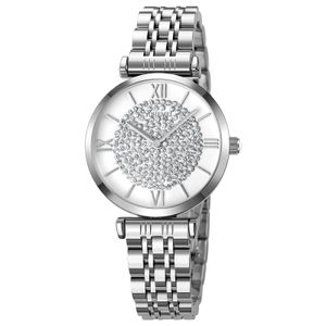 Womens Fashion Watches High Quality Star Diamond Solid rostfritt stål Trend Quartz Watch med vattentät 41mm Watch R8