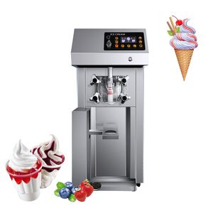 Ticari Yumuşak Dondurma Yapımı Makine Masaüstü Tatlı Koni Dondurma Maker Otomatik 110V 220V