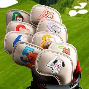 Golf topları 10pcs golf demir kulübü kafa kapağı spor aksesuarları kama işlemlerini kaplar su geçirmez golf çubuğu kafa koruyucu kasa golf tedarik 231212