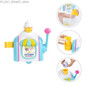 Bath Toys Ice Bubble Machine Automatic Child Plaything Blower Bath Toy Kids Maker Abs Q231212