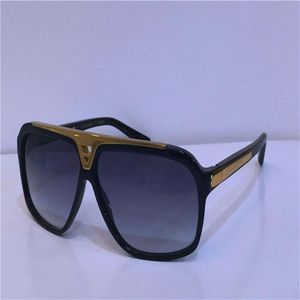 Männer Modedesign Sonnenbrille Millionär Beweise Brillen Retro Vintage Shiny Gold Summer Style Laser Logo Z0350W Top Quality256V
