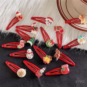 Hair Accessories Red Hairpin Eye-catching Fashionable Cute For Christmas Clip Holiday Party High Demand Children's Headwear Unique