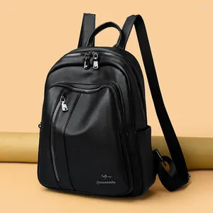 Borse da scuola Zaini eleganti e alla moda Zaino casual in pelle da donna Designer spalla per Mochila Feminina di grande capacità