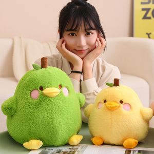 Peluche 20/30/40CM Stuff Cartoon Pear Plush 9060 Colourful Toy Fruit Duck Sleep Pillow Stuffed Animals Christmas Funny Gift for Kid