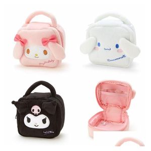 Borsa Cute Kurumi Manico in peluche Borsa per cosmetici Tote Storage Varie Organizzatore Little White Dog Melody Ups Drop Delivery Baby Kids Dhcqx