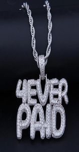 ICED OUT CZ BLING 4EVERPAID PENDANT NECKLACE MENS Micro Pave Cubic Zirconia Simulated Diamonds Necklace ForeverPaid3414880