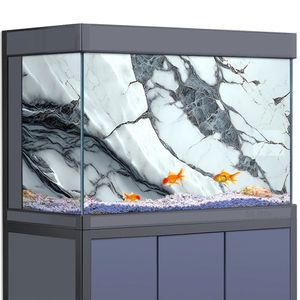 Coral Aquarium Background Decoration for Fish Tanks Reptile Habitat White Marble Texture Rock Stone HD 3D Poster 555 Gallon 231211