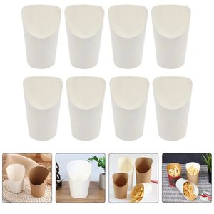 Wine Glasses Disposable Cup Kraft Paper Oblique Ice Cream for Canteen Kitchen Shop el 231211