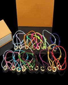 Fashion New Style Men Lady Women Colored Nylon Rope Pullout Bracelet jewelry With Engraved Initials Hollow Out Charm bracelets9474454