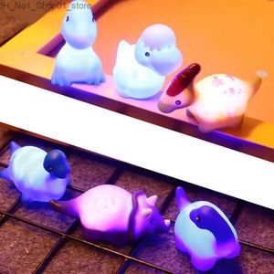 Bath Toys 6pcs Baby Light-up pływające zabawki do kąpieli dinozaur