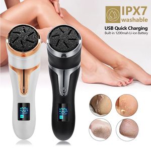 Cuidados com os pés Ferramentas de pedicure elétrica arquivo perna calcanhares remover duro rachado pele morta removedor de calos pés arquivos máquina limpa 231211