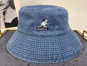 Kangol canguro cowboy fisherman039s lavaggio blu vecchio Big Brim Sun per il tempo libero moda strada bacino Cappello6009003