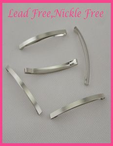 20st Silver Finish 4mm64cm 25quot Slim Plain Rectangle Metal Slide Hair Barrettes At Lead och Nickle Whole3289686