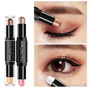 Lidschatten One Stroke Two Use Three Dimensional Non Smoothing Silkworm Pen Make-up Eyeshadow Beauty 231211