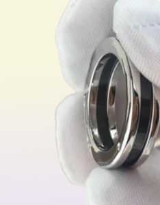 Anéis de cerâmica preta da moda bague anillos para homens e mulheres joias de casamento de noivado estilo casal presente de amante com caixa NRJ2254947