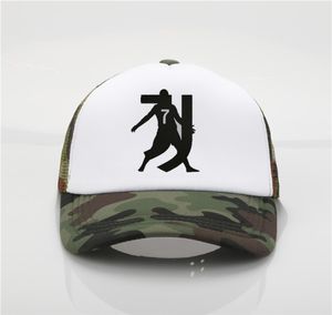 Modehatt cr7 ronaldo tryck baseball cap män kvinnor sommar mössor hiphop hattar strandvisor hat3386475