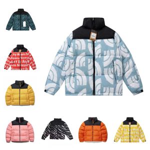 Erkek moda lüks tasarımcı aşağı ceket kuzey kış pamuk bayan ceketler parka ceket açık hava rüzgar parçaları çift kalın sıcak katlar üst giyim çoklu renk