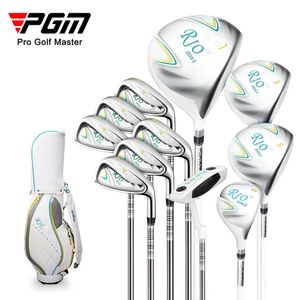 Club Heads PGM RIO Women 9/11pcs Golf Club Set Carbon Stainless Steel Iron Wood Driver Beginer Training Golf Accessories LTG014 231211