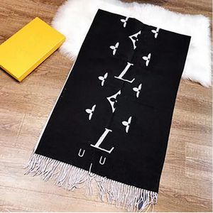 New Luxury V Designer Scarf 100% Cashmere Women Thick Shawl Winter Warm Long Fringe Pashmina Scarf 180*65 AAAAA6889